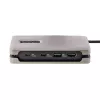 StarTech.com adaptador multiporta USB-C, 4K 60Hz HDMI 2.0b, HDR, hub USB 3.2 Gen 2 10Gbps (2xUSB-C, 1xUSB-A), 100W PD Pass-Through, Mini Travel Dock, cabo de 12 polegadas/30cm, estação de acoplamento para portátil