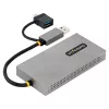 StarTech.com adaptador USB para dual-HDMI, USB-A/C para 2x ecrãs HDMI (1x 4K30Hz, 1x 1080p), dongle USB-A para C integrado, cabo de 11 cm, adaptador USB 3.0 para HDMI, Windows e macOS
