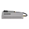 StarTech.com adaptador USB para dual-HDMI, USB-A/C para 2x ecrãs HDMI (1x 4K30Hz, 1x 1080p), dongle USB-A para C integrado, cabo de 11 cm, adaptador USB 3.0 para HDMI, Windows e macOS