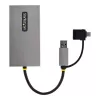 StarTech.com adaptador USB para dual-HDMI, USB-A/C para 2x ecrãs HDMI (1x 4K30Hz, 1x 1080p), dongle USB-A para C integrado, cabo de 11 cm, adaptador USB 3.0 para HDMI, Windows e macOS