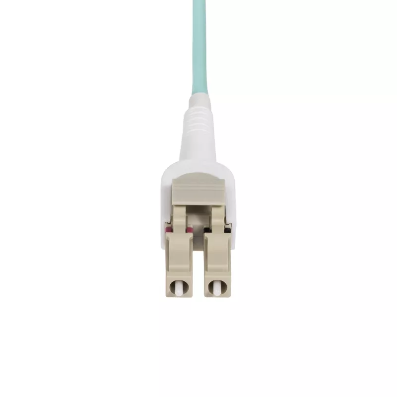StarTech.com cabo de fibra ótica LC para LC (UPC) OM4 comutável de 5m (16.4ft) 50/125µm, 100G, mudança de polaridade sem ferramentas, baixa perda de inserção – Cabo jumper de fibra LSZH