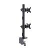 StarTech.com suporte de mesa para 2 monitores empilhados verticalmente, dual 49 polegadas, total 32 kg, grampo C, sistema VESA de libertação rápida, ecrã panorâmico 16:9/Ultra-wide 32:9, TAA