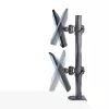 StarTech.com suporte de mesa para 2 monitores empilhados verticalmente, dual 49 polegadas, total 32 kg, grampo C, sistema VESA de libertação rápida, ecrã panorâmico 16:9/Ultra-wide 32:9, TAA