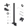 StarTech.com suporte de mesa para 2 monitores empilhados verticalmente, dual 49 polegadas, total 32 kg, grampo C, sistema VESA de libertação rápida, ecrã panorâmico 16:9/Ultra-wide 32:9, TAA