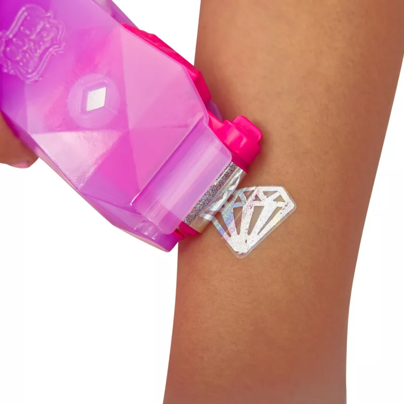 Cool Maker, Shimmer Me Body Art com rolo, pedras preciosas e 3 folhas, 135 designs de tatuagens temporárias metálicas, brinquedo de artes e criatividade para raparigas a partir dos 7 anos