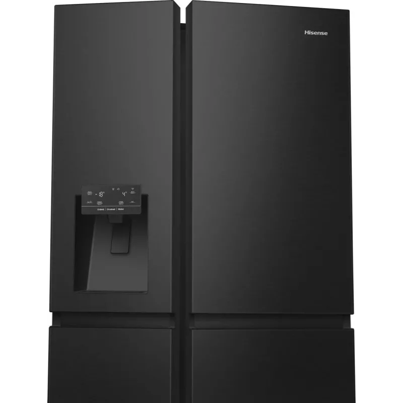 Hisense RS818N4TFC Frigorífico side-by-side Independente 632 L Preto, Aço inoxidável