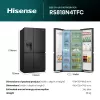 Hisense RS818N4TFC Frigorífico side-by-side Independente 632 L Preto, Aço inoxidável