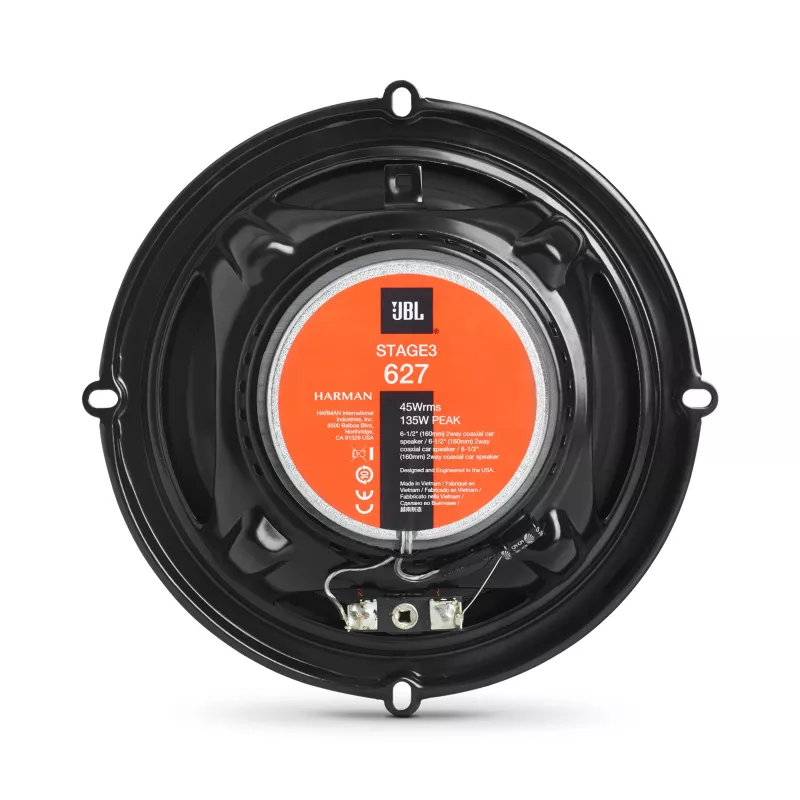 JBL Stage3 627 colunas para automóvel redondas 2 vias 225 W 2 unid.
