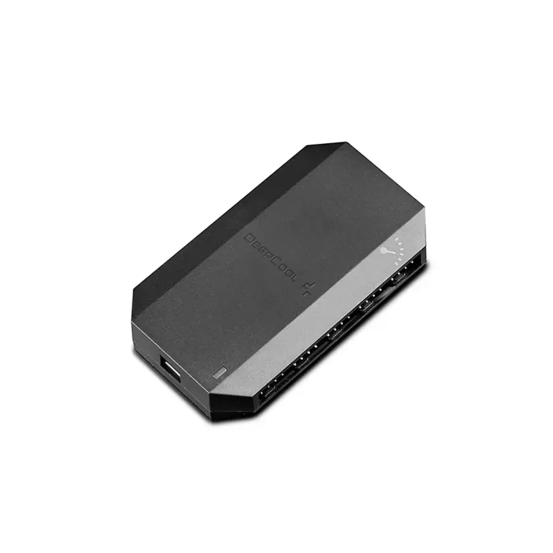 Controlador de ventoinhas DeepCool FH-10, conector de ventoinha de 4 pinos, preto, 80×46×15 mm