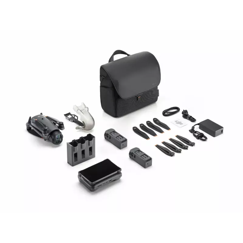 Quadcóptero DJI Mavic 4 Pro 512 GB Creator Combo (DJI RC Pro 2) – cinzento, 4 rotores, 100 MP, 12288×8192 px, bateria 6654 mAh, 41000 m de alcance, 27 m/s, 1,063 kg