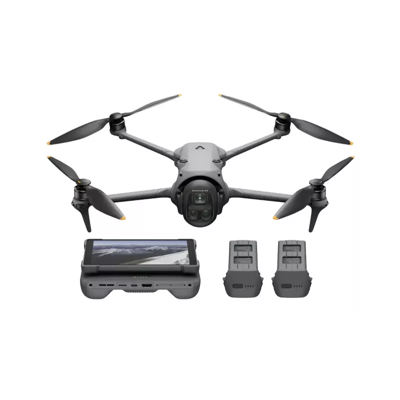 Quadcóptero DJI Mavic 4 Pro 512 GB Creator Combo (DJI RC Pro 2) – cinzento, 4 rotores, 100 MP, 12288×8192 px, bateria 6654 mAh, 41000 m de alcance, 27 m/s, 1,063 kg