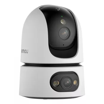 Câmara de vigilância IP IMOU Ranger Dual Pro 6MP — interior, mesa, 2304×1296, 3,6mm, zoom digital 8×, ângulo de visão 91°×47°