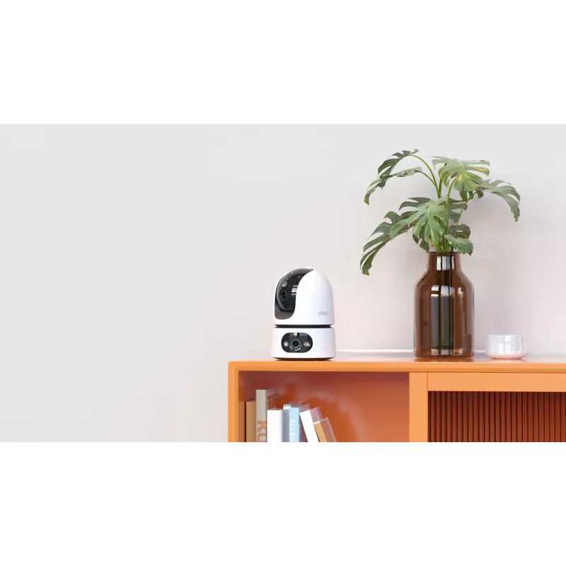 Câmara de vigilância IP IMOU Ranger Dual Pro 6MP — interior, mesa, 2304×1296, 3,6mm, zoom digital 8×, ângulo de visão 91°×47°