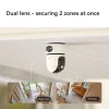 Câmara de vigilância IP IMOU Ranger Dual Pro 6MP — interior, mesa, 2304×1296, 3,6mm, zoom digital 8×, ângulo de visão 91°×47°