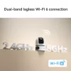 Câmara de vigilância IP IMOU Ranger Dual Pro 6MP — interior, mesa, 2304×1296, 3,6mm, zoom digital 8×, ângulo de visão 91°×47°