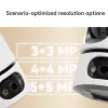 Câmara de vigilância IP IMOU Ranger Dual Pro 6MP — interior, mesa, 2304×1296, 3,6mm, zoom digital 8×, ângulo de visão 91°×47°