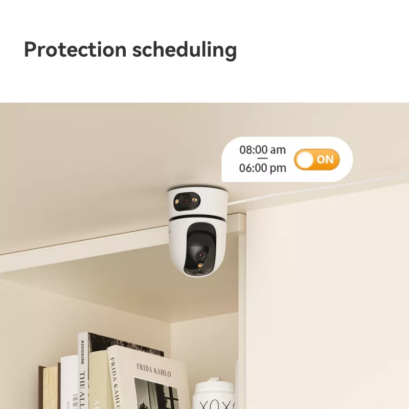 Câmara de vigilância IP IMOU Ranger Dual Pro 6MP — interior, mesa, 2304×1296, 3,6mm, zoom digital 8×, ângulo de visão 91°×47°