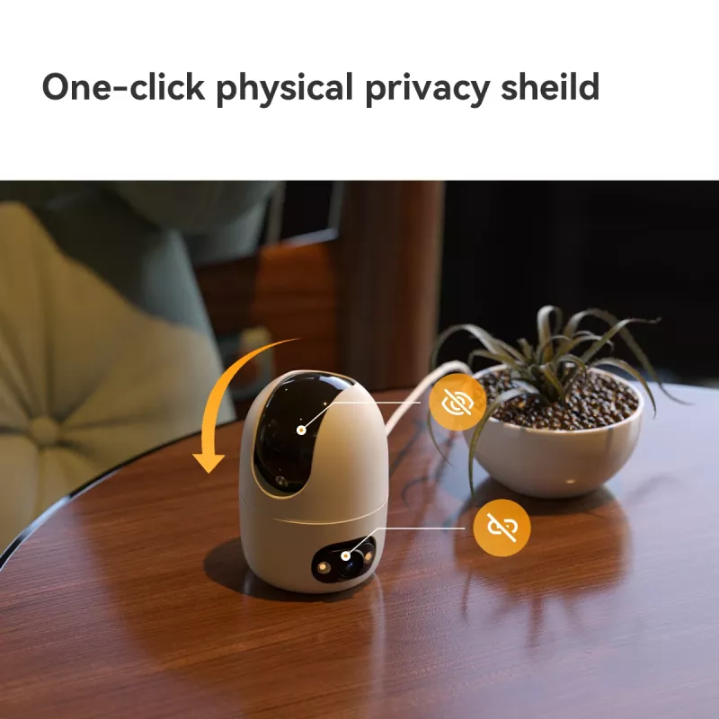 Câmara de vigilância IP IMOU Ranger Dual Pro 6MP — interior, mesa, 2304×1296, 3,6mm, zoom digital 8×, ângulo de visão 91°×47°