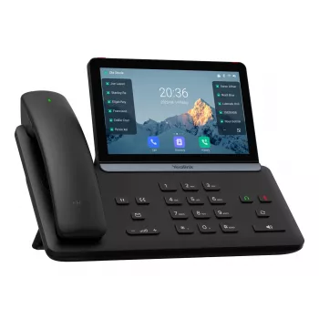 Telefone IP Yealink Yealink-SIP-T88W Pro — Android, 7 polegadas (1024×600) LCD, telefone com fios e sem fios, Bluetooth, PoE, preto