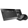 Teclado e rato Rapoo 9900m Office QWERTZ Preto