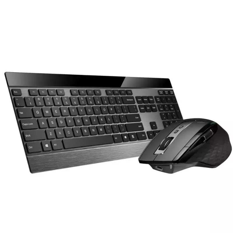 Teclado e rato Rapoo 9900m Office QWERTZ Preto