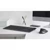 Teclado e rato Rapoo 9900m Office QWERTZ Preto