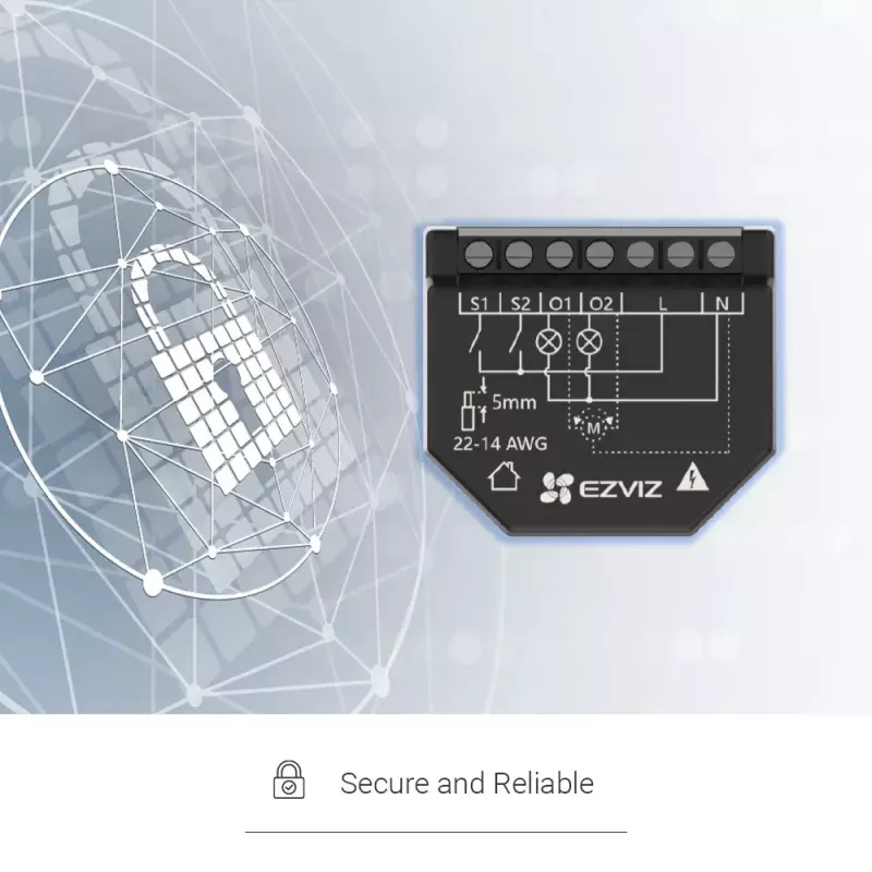 Dispositivo sem fios EZVIZ T36WN Wi-Fi AC Alimentação 100-240V Compacto – Fonte de alimentação: AC