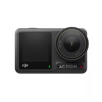 Câmara de ação DJI Osmo Action 4 – 4K Ultra HD, sensor CMOS, campo de visão 155°, MicroSD até 512 GB, à prova de água 18 m, 145 g