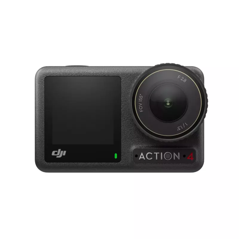 Câmara de ação DJI Osmo Action 4 – 4K Ultra HD, sensor CMOS, campo de visão 155°, MicroSD até 512 GB, à prova de água 18 m, 145 g