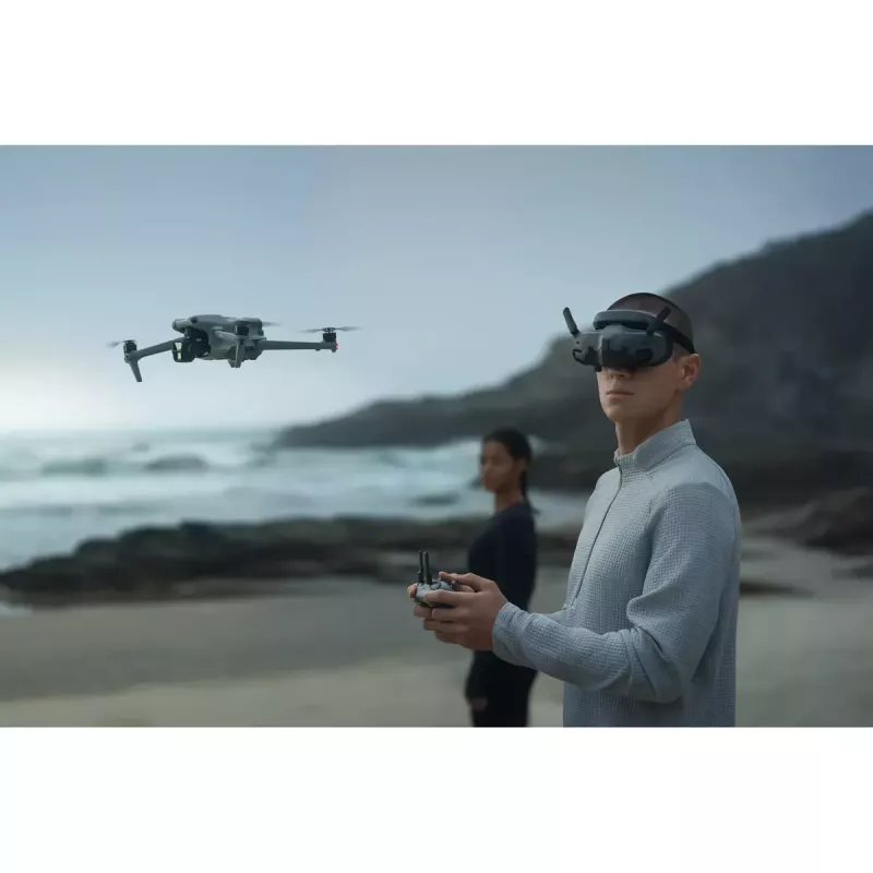 Visor montado na cabeça dedicado DJI Goggles 3 Micro-OLED 1920x1080, IPD ajustável, 0,47 kg, cinzento/preto