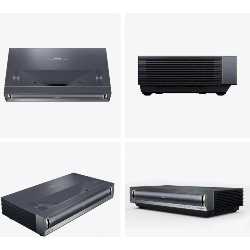 Televisor de projeção Hisense PX3 projetor de distância ultra-curta 2800 ANSI Lumen UHD 4K (3840x2160) preto, cinzento-escuro