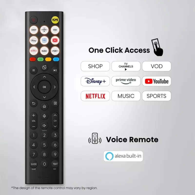 TV Hisense 50Q7S 50 polegadas (127 cm) QLED 4K Ultra HD Smart-TV, Direct-LED, HomeOS, Wi‑Fi, preto