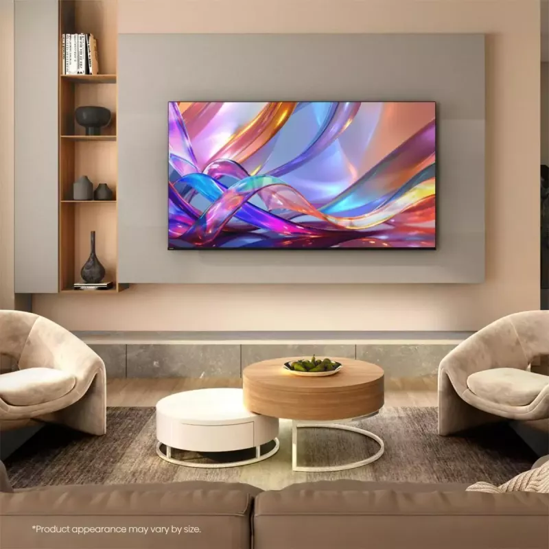 TV Hisense 50Q7S 50 polegadas (127 cm) QLED 4K Ultra HD Smart-TV, Direct-LED, HomeOS, Wi‑Fi, preto