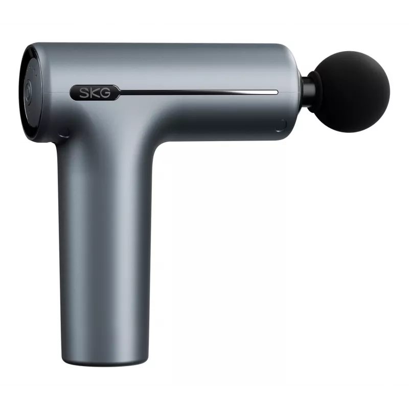 Massageador de pescoço e ombros percussão e vibração portátil SKG F1 Pro, bateria 10 W, cinzento, 461 g