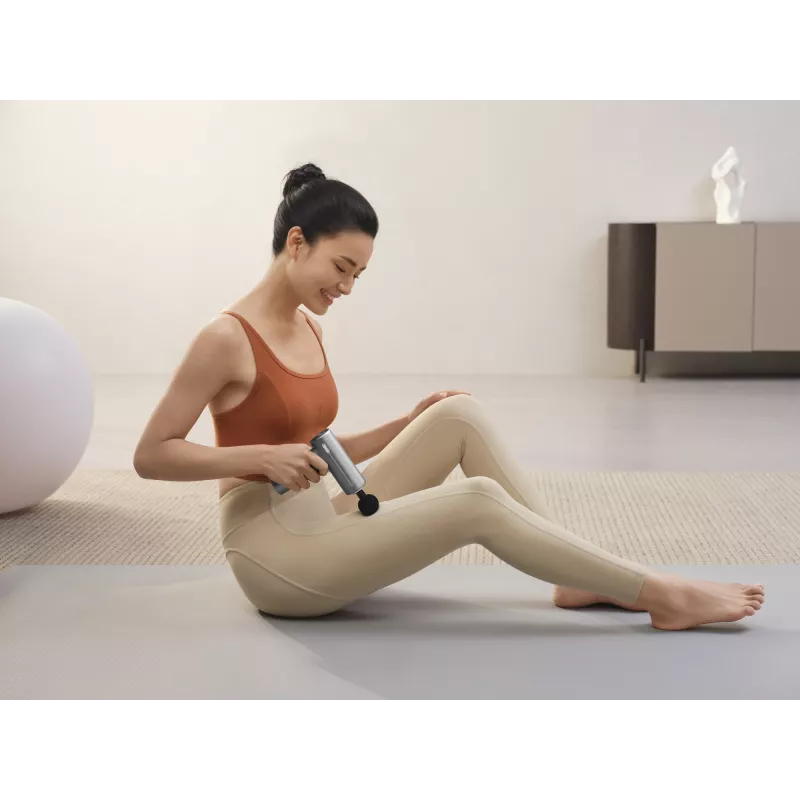 Massageador de pescoço e ombros percussão e vibração portátil SKG F1 Pro, bateria 10 W, cinzento, 461 g