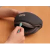 Massageador de olhos SKG ES500, alimentado por pilha, massagem por compressão, função de calor, 10 W, cinzento
