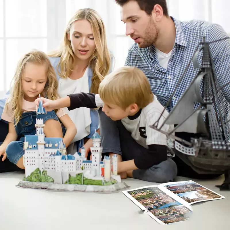 Puzzle 3D CubicFun Castelo de Neuschwanstein