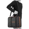 Bolsa para câmara Godox CB-12 para AD600Pro, flanela/nylon, preta e laranja, com alça de ombro