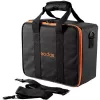 Bolsa para câmara Godox CB-12 para AD600Pro, flanela/nylon, preta e laranja, com alça de ombro