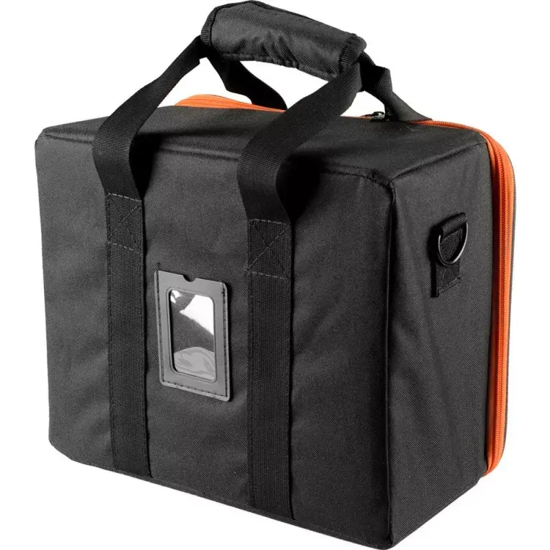 Bolsa para câmara Godox CB-12 para AD600Pro, flanela/nylon, preta e laranja, com alça de ombro