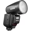 Flash para câmara de vídeo Godox V1Pro preto 1,5 s de tempo de reciclagem
