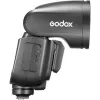 Flash para câmara de vídeo Godox V1Pro preto 1,5 s de tempo de reciclagem