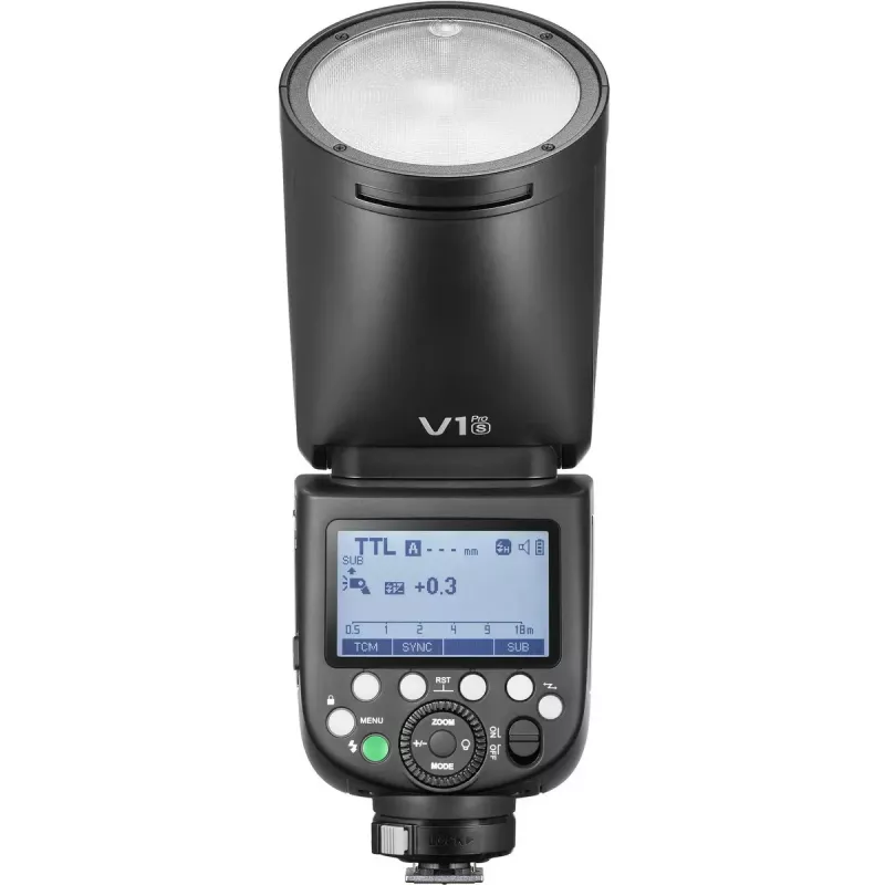 Flash para câmara de vídeo Godox V1Pro 1,5 s de tempo de reciclagem a bateria compatível com Sony
