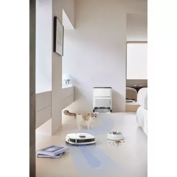 Robô aspirador Midea V12 húmido e seco 5200 mAh 3L 5000 Pa branco