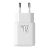 Fonte de alimentação Joyroom JR-TCF12 porta dupla 20W (USB-C x2) branco