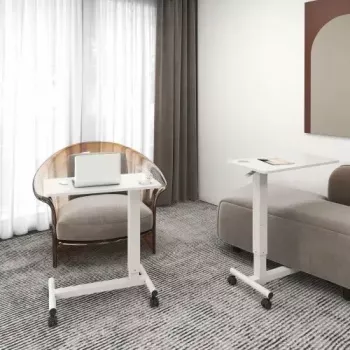 Mesa de altura ajustável up up W-1-20TMF — Branco, secretária de altura ajustável
