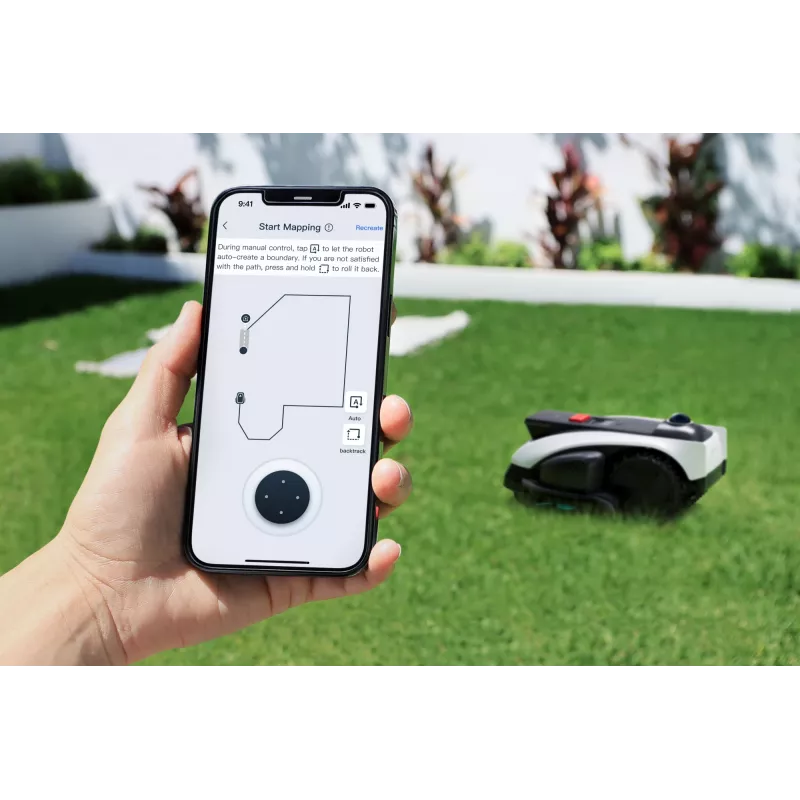 Ecovacs GOAT O1200 LiDAR PRO EU corta-relvas robótico a bateria preto, branco