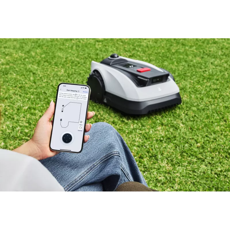 Ecovacs GOAT O1200 LiDAR PRO EU corta-relvas robótico a bateria preto, branco