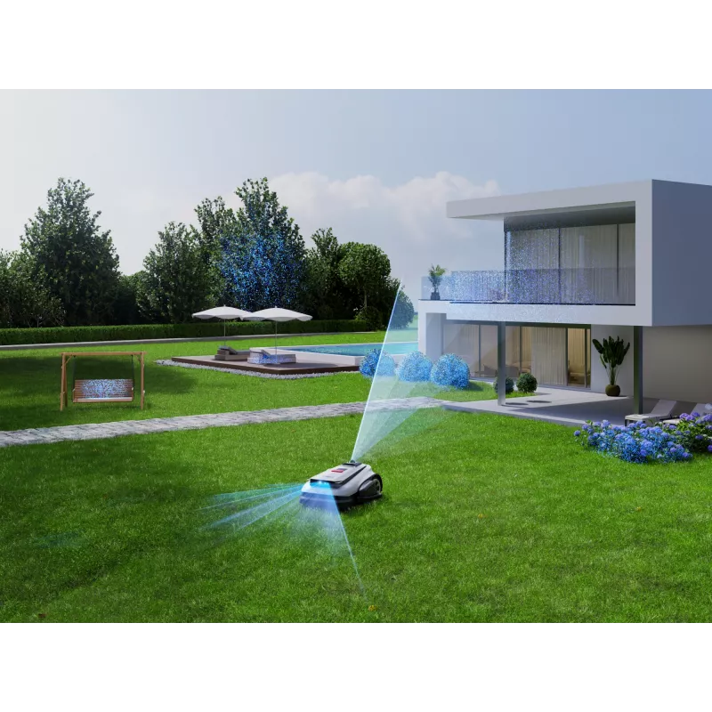 Ecovacs GOAT A1600 LiDAR PRO EU corta-relvas robótico bateria preto, branco