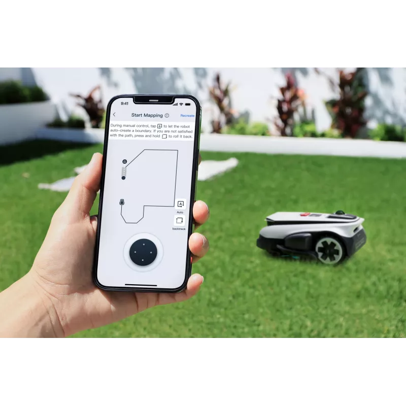 Ecovacs GOAT A1600 LiDAR PRO EU corta-relvas robótico bateria preto, branco